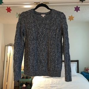 GAP Cable-knit Metallic Sweater (size S)
